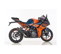 Silenciador SHARK DSX-7 acero inoxidable cepillado con tapa de extremo de carbono