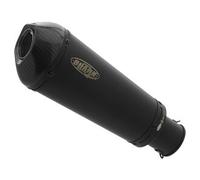 Shark Auspuff Silenciador SHARK DSX-7 acero inoxidable cepillado con tapa de extremo de carbono