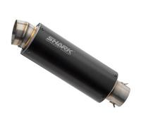 SHARK EXHAUST SRC 4 aluminio eloxed negro, negro