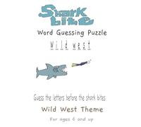Shark bite Word Guessing Puzzle: Guess the word before the bite [6" x 9" inches] Compact size, carry anywhere. 60 puzzles in a new fun format for word game lovers.