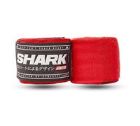 SHARK BOXING Vendas Boxeo 5 Metros, Vendas de Boxeo, Vendas para Muay Thai, Kick Boxing, MMA, Boxeo Lazo para Pulgar, Máxima Sujeción (Rojo)