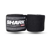 SHARK BOXING Vendas Boxeo 5 Metros, Vendas de Boxeo, Vendas para Muay Thai, Kick Boxing, MMA, Boxeo Lazo para Pulgar, Máxima Sujeción (Negra)