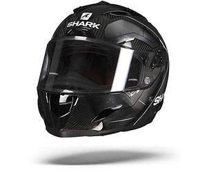 Shark Casco de motocicleta, Race-R Pro, de fibra de carbono, color blanco y negro, talla XS