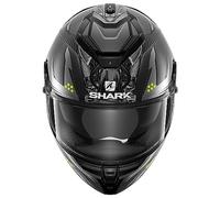 Shark Spartan GT Carbon Urikan Mat Casco, carbono-amarillo, tamaño XS para Hombres