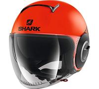 Shark - Casco Jet Nano Street talla Neon negro naranja