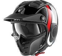 Shark X-Drak Trial Casco Terrence brillo negro blanco rojo KWR - Talla XS