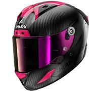 Shark Aeron Carbon Skin Casco, carbono-lila, tamaño M para Hombres