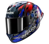 SHARK, Casco Moto Integral AERON-GP FIM RACING #1 REPLICA ZARCO VICTORY 2025 Carbon Blue Chrome DBU, S