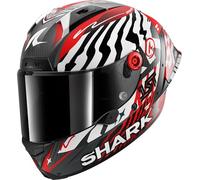 SHARK, Casco Moto Integral AERON-GP FIM RACING #2 SPEED-FANCY Carbon White Red DWR, XXL