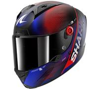 SHARK, Casco Moto Integral AERON SPEED-TECH Carbon Blue Red DBR, XS