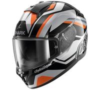 Shark, Casco Moto Integral RIDILL 2 APEX x TROY LEE DESIGN Silver Black Orange, M