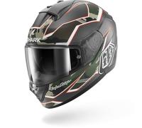 Shark, Casco Moto Integral RIDILL 2 MATRIX x TROY LEE DESIGN CAMO Anthracite Green Chocolat, XS