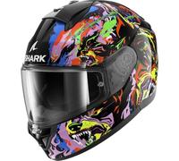 SHARK Casco moto integral RIDILL 2 RAGING BEAST Negro/Violeta/Amarillo KVY Talla L