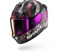 SHARK, Casco Moto Integral SKWAL i3 Hellcat Black/Pink KUV,