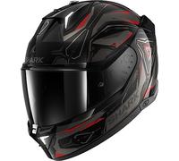Shark Skwal i3 Linik Casco, negro-gris-rojo, tamaño 2XL para Hombres