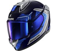 Motocicleta Shark SKWAL I3 Casco Integral (Azul/Plata/Negro) Talla: M (57)