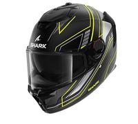 Casco Shark Spartan GT Pro Troyan Mate Mate-Negro-gris-amarillo L