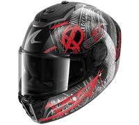 SHARK Casco integral Spartan RS Shiever Carbon Antracita/Rojo XS para Hombres