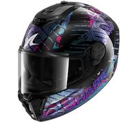 Casco Integral Shark SPARTAN RS FIBRE SPARTAN RS REPTAIA Black Blue Glitter