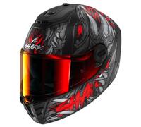 Shark Spartan RS Shaytan Casco, negro-rojo, tamaño L