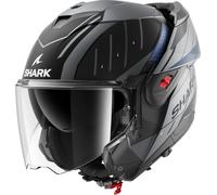 SHARK, Casco Moto Modular OXO RYDGER Anthracite Blue Black ABK, L