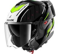 SHARK, Casco Moto Modular OXO RYDGER Black White Yellow KWY, S