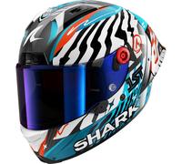 Casco Integral Shark AERON GP FIM RACING #2 SPEED-FANCY Carbon White Blue