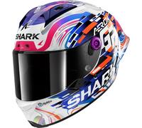 Shark Aeron GP Replica Zarco GP de France Casco, blanco-lila, tamaño XL para Hombres