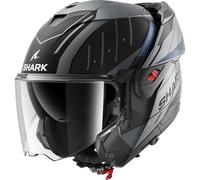 SHARK, Casco Moto Modular OXO RYDGER Anthracite Blue Black ABK, M