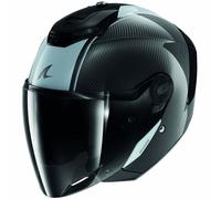 Shark RS Jet Carbon Skin, casco jet XS male Negro/Gris