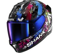 SHARK Cascos Skwal i3 Hellcat Black / Chrom / Blue XS