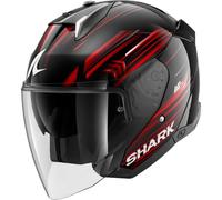 Shark Skwal i3 Jet Light-Blur, casco abierto XS female Negro/Rojo/Blanco