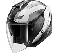 Casco Jet Shark SKWAL i3 JET MEKARIUM Black Chrom White
