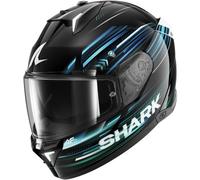 SHARK Casco integral Skwal i3 Light-Blur Negro/Azul/Verde Talla XS Mujer