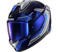 SHARK Cascos Skwal i3 Rhad Blue / Chrom / Silver XS