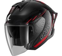 SHARK Casco abierto Skwal Jet Cup Speed-Tech femenino XL Negro/Rojo/Gris Oscuro