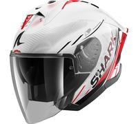 Shark Skwal Jet Cup Speed-Tech, casco abierto XL female Blanco/Rojo/Gris Oscuro