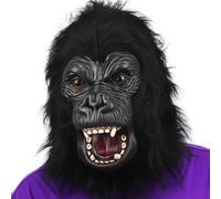 Shark Chili Gorilla Mascarillas Divertidas Máscara de Cabeza de Mono de Látex Fiesta Festivales Halloween Disfraces y Disfraces - Piel Realista - Novedad, Loco, Divertido