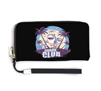 Shark Club Ocean Week - Cartera de piel con correa para la muñeca para hombres y mujeres, Estilo:, 20.0*10.5cm
