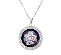 Shark Club Ocean Week - Collar ajustable para mujer, colgante de joyería para mamá, esposa, novia, talla única, Metal