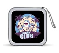 Shark Club Ocean Week - Estuche portátil para CD con capacidad para 40 DVD, organizador de almacenamiento para viajes en coche, Estilo:, Talla única