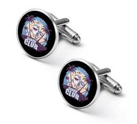 Shark Club Ocean Week - Gemelos de moda para hombre, camisas clásicas, juego de gemelos para bodas y negocios, 1.7cm, Metal, No es una piedra preciosa