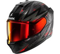 Shark D-Skwal 3 Blast-R, casco integral XS male Mate Negro/Gris/Rojo