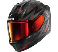 Casco Shark D-Skwal 3 Blast-R Mate Negro-antracita-rojo XL
