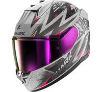 Shark D-Skwal 3 Blast-R Casco, negro-plata, tamaño M para Hombres