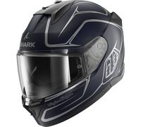 Shark D-Skwal 3 Drone Casco, Azul/Plata, Talla S (55/56)