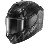 SHARK Casco integral D-Skwal 3 Shiever Negro/Antracita/Plateado Talla XL para Hombres