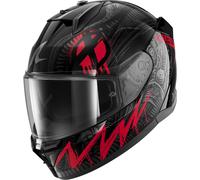 Shark D-Skwal 3 Shiever Casco, negro/antracita/rojo, Talla XS (53/54)