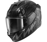 Shark D-Skwal 3 Shiever Casco, negro mate/plateado, Talla XS (53/54)