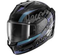 SHARK casco integral D-Skwal 3 Streetrush Negro/Gris/Verde/Lila Talla M mujer